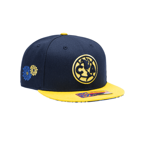 Club America Flor De Muerto Snapback Hat