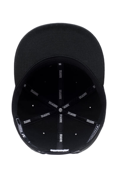 Interior of Products Juventus Hit Snapback Hat with team name on the branded seams 